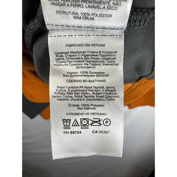 Columbia Men's Large Orange Gray 1/4 Zip Fleece Pullover Sweatshirt - Picture 6 of 6